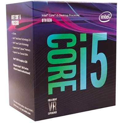 Imagen de Intel Core i5 8400 Procesador 8ª generación de procesadores i5, Caché 9M, hasta 4.00 GHz, 2,8 Socket FCLGA1151, PC, 14 nm