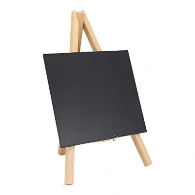 Imagen de SECURIT 24 cm x 15 Madera Mini trípode de Mesa Tablero Tiza Lacado, Haya