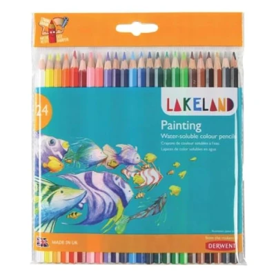 Imagen de DERWENT 33255 Pack 24 lápices de colores solubles en agua
