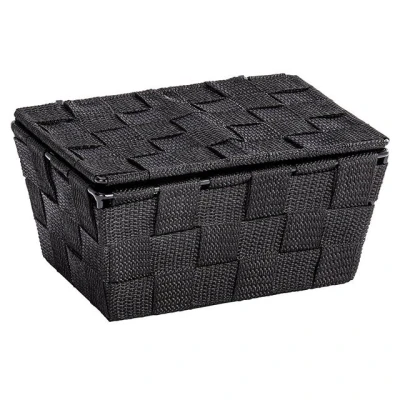 Imagen de Wenko Cesta para el baño Adria con Tapa Negra Negro