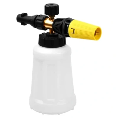 Imagen de Volumoon Lanza de Espuma Nieve, Cañón para Lavadora a Presión, 1L Dispensador Jabón Botella Boquilla Ajustable, Coche Karcher K2 K3 K4 K5 K6 K7 Hidrolimpiadora