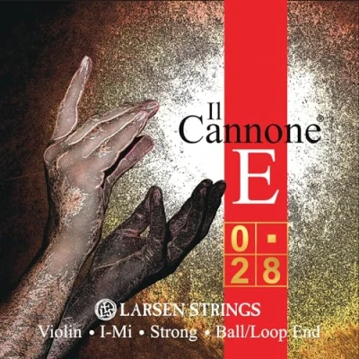 Imagen de LARSEN STRINGS Violin Cuerdas II Cannone E Bola de acero fuerte .028