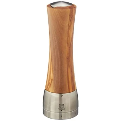 Imagen de Peugeot Madras 36164 Molinillo de pimienta manual (ajuste grado molido, altura 21 cm, madera olivo)