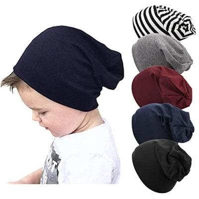 Imagen de DRESHOW 5 PCS Bebé Beanie Sombrero Niño Pequeño para Bebés Niños Gorr de Algodón 6 60 Meses
