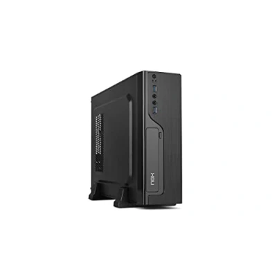 Imagen de NOX LITE070 NXLITE070 Minitorre con Fuente alimentación 500W, USB 3.0, ventilador 80mm, Micro ATX;ITX, panel frontal efecto cepillado, negro