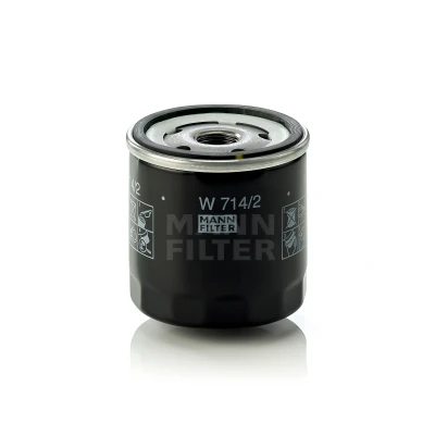 Imagen de MANN FILTER W 714/2 Filtro de aceite 3/4 16 UNF con dos válvulas bloqueo retorno enroscable SEAT: Marbella Hatchback, Furgón