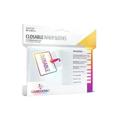 Imagen de GAMEGENIC Closable Inner Sleeves (100) Multilenguaje (Incluye Español)
