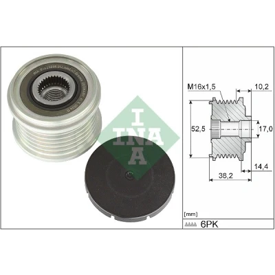 Imagen de Rueda libre del generador INA 535 0369 10