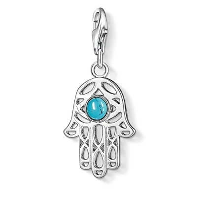 Imagen de Thomas Sabo Charm con Cierre para Mujer de Plata Ley 925/1000 Turquesa