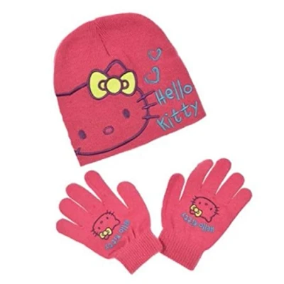 Imagen de Hello Kitty Girls Hat and Gloves Set 52 3/5 Fuchsia