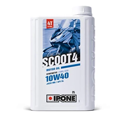 Imagen de IPONE Aceite Motor Scooter 4 Tiempos 10W40 Scoot Semisintético Protección del Ahorro de Combustible Bidón 2 litros
