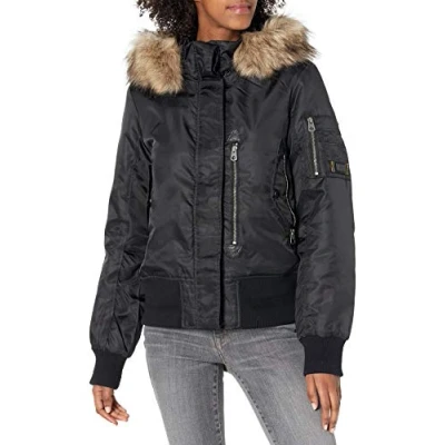 Imagen de Superdry A4 Padded Chaqueta, Black, 8 para Mujer