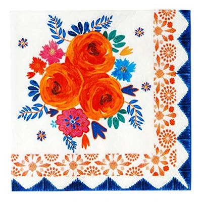 Imagen de Talking Tables Pretty Floral Napkins 20 unidades 33 cm desplegadas colores variados (BOHOV2 NAPKIN) , color/modelo surtido