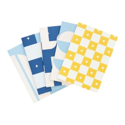 Imagen de Kokonote Pack Cuadernos A6 Akalia 5 Libretas bonitas, distintos diseños Bloc de notas libreta pequeña, Cuaderno material oficina, escolar y papeleria bonita
