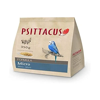 Imagen de Psittacus Micro 350 g Pienso Completo para Periquitos, Ninfas y Periquitos Australianos Alimento Premium Aves, 100% no GMO
