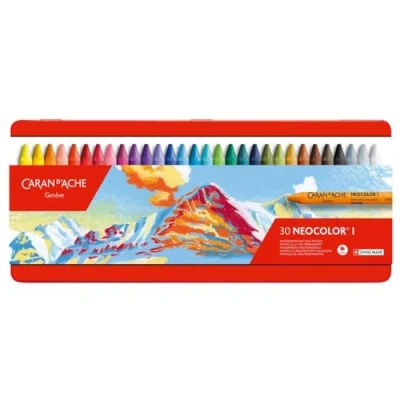 Imagen de Caran D&#039;ache Neocolor I Juego de ceras color (30 unidades, caja metálica)