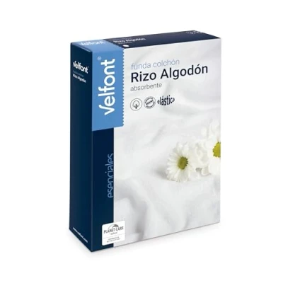 Imagen de Funda colchón Velfont RIZO 120 Blanco