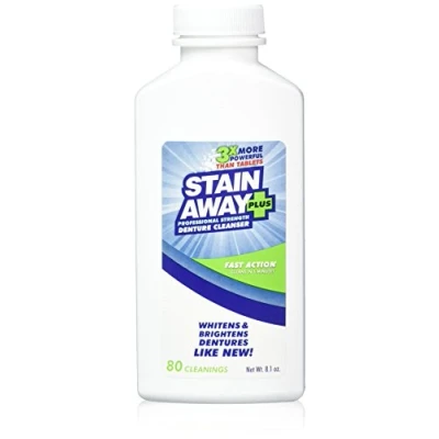 Imagen de Stain Away Plus Denture Cleanser, 8.1 oz (Pack of 2) by