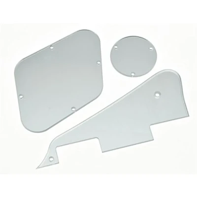 Imagen de KAISH Cubiertas para interruptor de placa control trasera espejo plateado LP Epiphone Les Paul