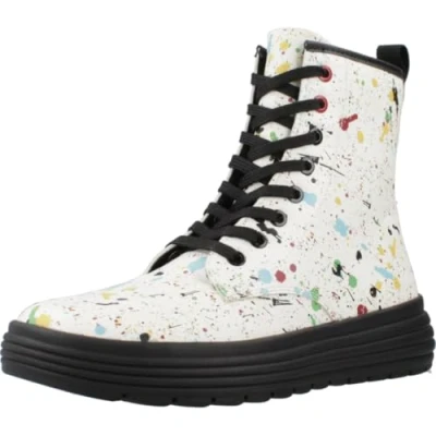 Imagen de Geox J PHAOLAE GIRL, Barco Ankle para Niñas, WHITE/MULTICOLOR, 39 EU