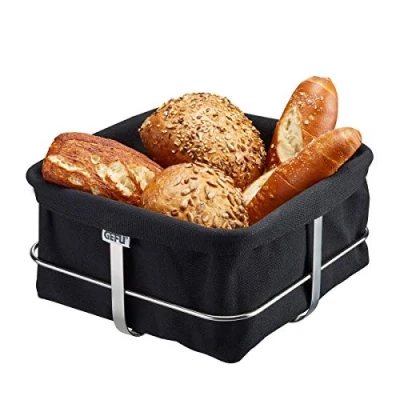 Imagen de Gefu 33670 Brunch Panera Cuadrada, Color Negro, Acero Inoxidable, 1