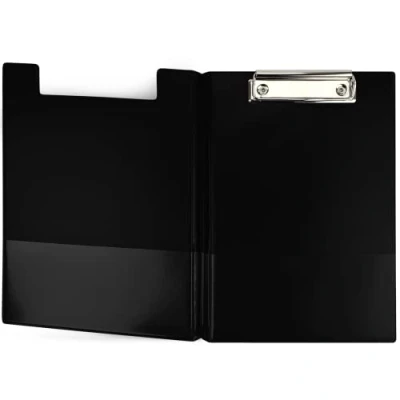 Imagen de Netuno 1 carpeta para portapapeles A5 con clip color negro DIN tapa tablero de escritura pinza metal placa dura plástico bloc notas portadocumentos