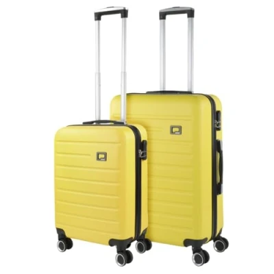 Imagen de SKPAT Juego Maletas de Viaje 4 Ruedas Ligeras. Candado combinacion, Amarillo