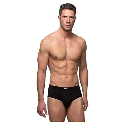 Imagen de Abanderado Slip abierto Línea Esenciales Algodón 100% Hombre x1, Negro, 56