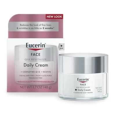 Imagen de Eucerin Crème anti rides Pour le visage peaux sensibles Avec coenzyme Q10 48 g