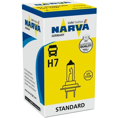 Imagen de NARVA 487283000 Lámpara, faro de carretera H7 24V 70W Halógena DAF: LF 45, IVECO: EuroCargo IV, Stralis, MAN: TGA