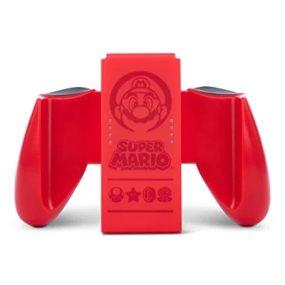 Imagen de Power A, Agarre cómodo Joy Con de PowerA para Nintendo Switch Super Mario rojo