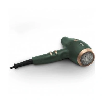 Imagen de GKL Secador de pelo con tecnología iónica profesional 3 niveles velocidad, temperatura y función aire frío NATURE FLOW Incluye concentrador difusor 2100W Verde Cobre