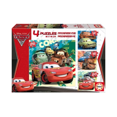 Imagen de Educa Cars 2 Conjunto de Puzzles, Multicolor (14942)