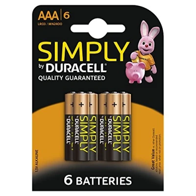 Imagen de Pack Pilas Duracell Simply X6 Aaa lr03