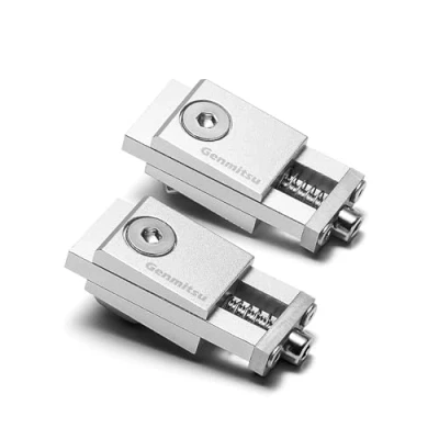 Imagen de Genmitsu abrazadera de aluminio para punta tornillo aluminio, 2 unidades, enrutador CNC alta precisión proyectos fresado carpintería y metalurgia, tamaño 56 x 22 21