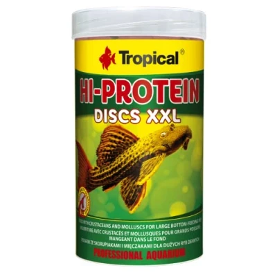Imagen de HI Protein Discs XXL 1000ml / 500g Alimento con crustáceos y moluscos para Grandes Peces comedores de Fondo