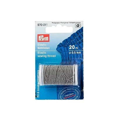 Imagen de Prym Elastic Sewing Thread, Poliéster, Light Grey, Talla única, 20