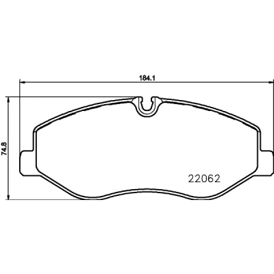Imagen de HELLA 8DB 355 021 961 Juego de pastillas freno preparado para indicador desgaste MERCEDES BENZ: Viano, Vito Mixto, Clase V