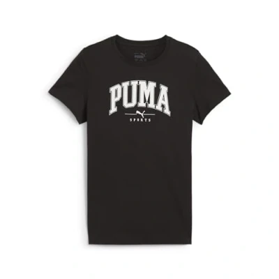 Imagen de Puma Squad TEE Unisex Camiseta estampada para niños, Talla: 11 12a, Black