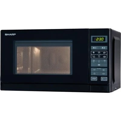 Imagen de Sharp R242BKW Microondas 20L, Control Táctil, 800W, Black, 800 W, 20 litros