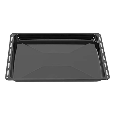 Imagen de ICQN Bandeja de goteo Adecuado para Whirlpool, Ignis, Bauknecht, Indesit, Algor, Neckermann, Lloyds horno esmaltada Resistente a rayones e inoxidable 44,5 x 37,5 centímetros