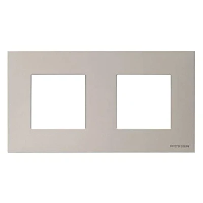 Imagen de Niessen n2272.1pl marco basico 2 ventanas zenit plata Ref. 6522015242