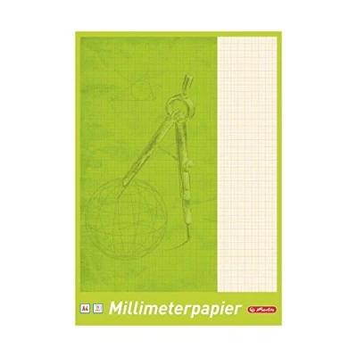 Imagen de Herlitz 690404 Bloc de notas milimétricas (A4, 25 hojas, 2 unidades)