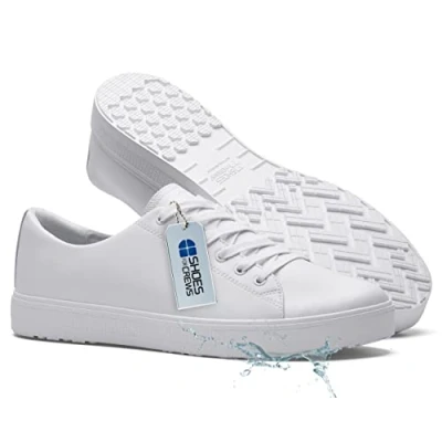 Imagen de Shoes for Crews Zapatos Profesionales Old School Low Rider IV de Trabajo con Suela Antideslizante, Resistentes al Agua y Ligeros como una Pluma para Hombres Mujeres
