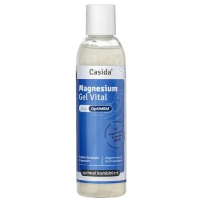 Imagen de Casida® Gel de Magnesio Zechstein + MSM con el mineral original para la piel y las articulaciones ideal masajes deportes calidad farmacias 200 ml