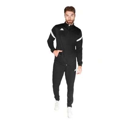 Imagen de Kappa Chandal Dalcito, Hombres, 4XL, Negro/Blanco