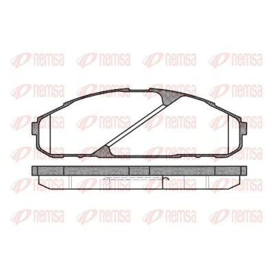 Imagen de REMSA 0507.00 Juego de pastillas freno Eje delantero NISSAN: Patrol GR 4 SUV