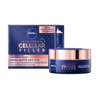 Imagen de NIVEA CELLULAR EXPERT LIFT Crema noche Anti edad Multidimensional 50 ml, Facial con Bakuchiol Puro y 2 Tipos de Ácido Hialurónico, antiarrugas para la
