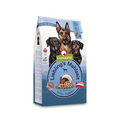 Imagen de GranataPet Comida Favorita de Pavo Senior, Seca para Perros, Perros sin Cereales y azúcares, pienso Completo, 10 kg