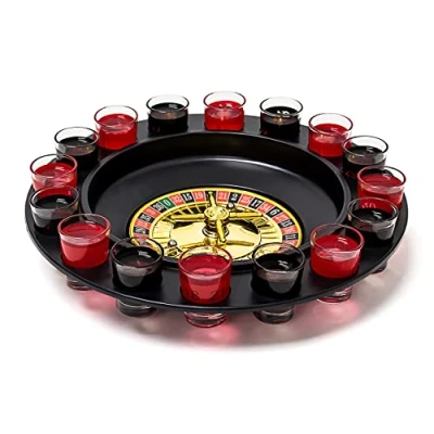 Imagen de Relaxdays Juego de Beber, Color Rojo/Negro (10010182), a partir 18 años